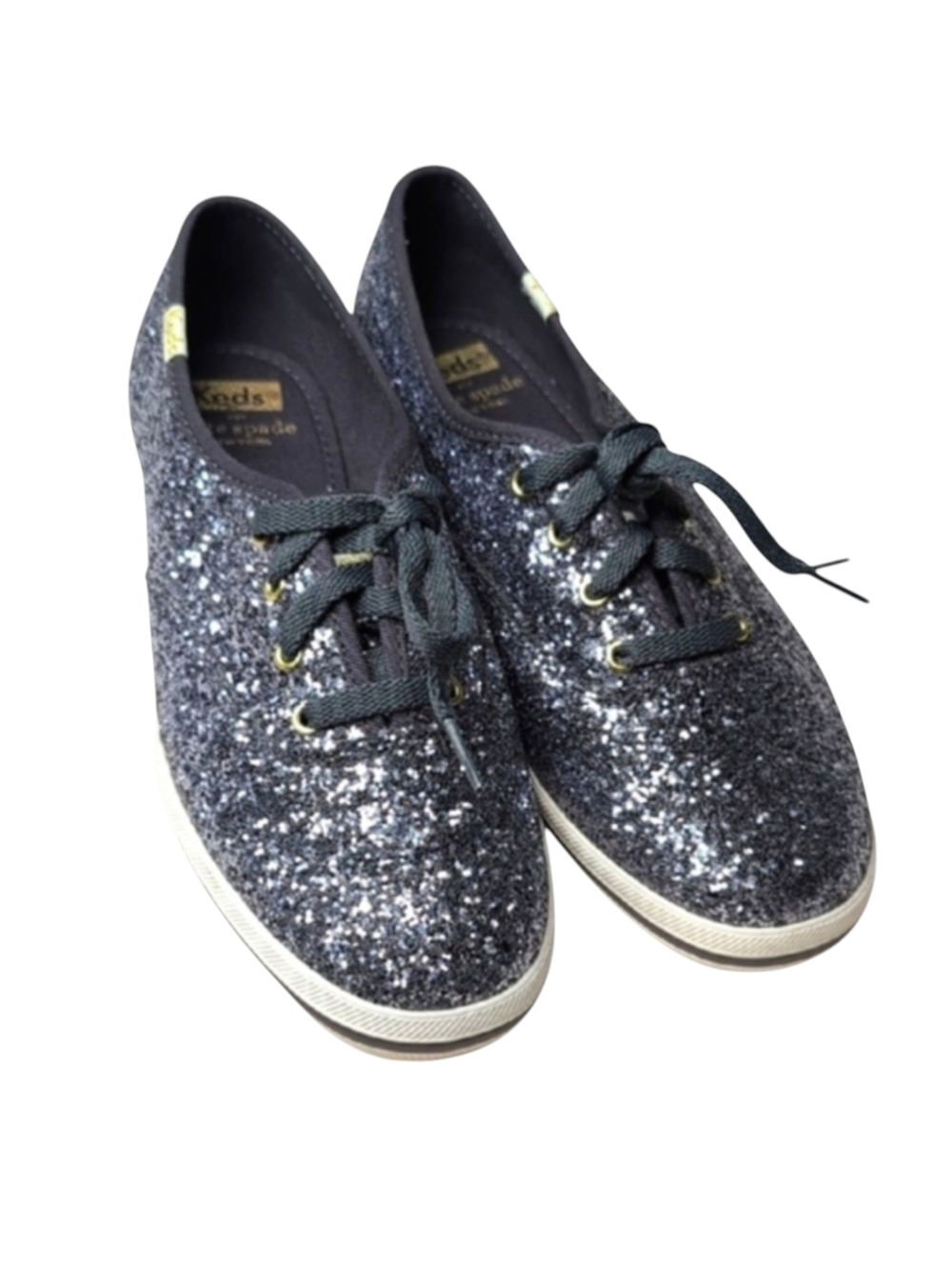 Keds X Kate Spade Champion Glitter Sneakers in Blue/Gray